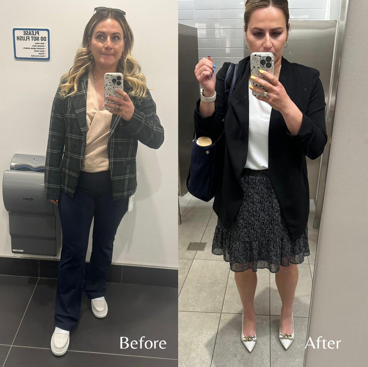 Science of image Client before and after